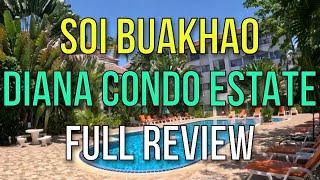 DIANA ESTATE SOI BUAKHAO PATTAYA FURNISHED CONDO APARTMENTS FULL REVIEW - From 14,500BHT Monthly