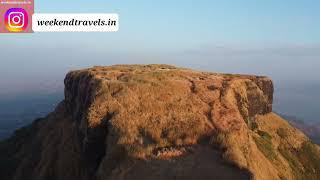 Aerial Glimpse of Kenjalgad Fort: Captured by Drone