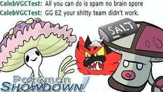 Shiinotic's Spore Makes Opponent Salty and Rage! Pokemon Showdown Salt in VGC 2019