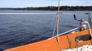 Sailing in Case Inlet