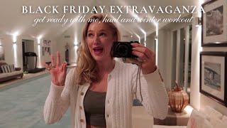 BLACK FRIDAY EXTRAVAGANZA | GRWM, A HUGE HAUL AND MY QUICK BUT EFFECTIVE WINTER WORKOUT