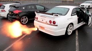 INSANE NISSAN SKYLINE R33 ANTILAG!!