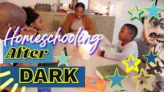 How to Homeschool at Night | Homeschooling after dark routine 2022 | Busy Homeschool Mom