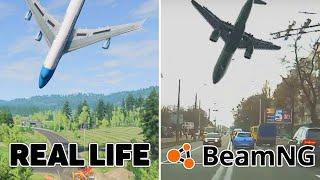 Airplane accidents Based on Real Life Incidents #6 | BeamNG DRIVE