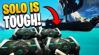 SOLO In Sea of Thieves is TOUGH (But NOT Impossible) - Gameplay & PvP Highlights