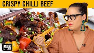 Crispy Chilli Beef - How To Make it CRISPY & TENDER  | Marion's Kitchen