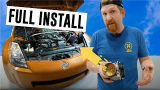 How To: 350Z 75mm Throttle Body Install