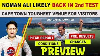 Noman Ali likely back in Pakistan vs South Africa 2nd Test | Cape Town pitch favors spin