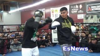 Powerful Mikey Garcia Complete Mitt Workout EsNews Boxing