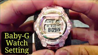 How to set Date and Digital Time on Casio Baby-G 3189 3252