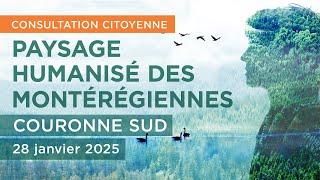 Projet de paysage humanisé des collines Montérégiennes: consultation du 28 janvier | Couronne Sud