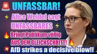  BLITZMELDUNG - Alice Weidel sagt UNFASSBARES, Schockierend für das deutsche Volk!