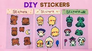 DIY PAPER STICKERS/Handmade Stickers/How to Make Paper Stickers/Cute Paper Craft/Stickers Tutorial