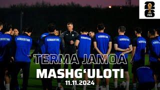 O'zbekiston MTJ Dohada ilk mashg'ulotini o'tkazdi. Nasaf futbolchilari va Adhamzodani "urishdi"