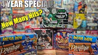 MEGA BOXES! | 4 Year Anniversary Special - Ripping Football Mega Boxes for Autos!