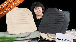 Car Seat Protector Pads Thick Leather Auto Cushion Covers Seat Cover Full Set Installation / C39855