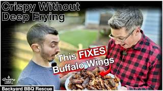 This Hack Changed His Kamado Buffalo Chicken Wings FOREVER (Backyard BBQ Rescue)