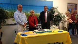 Panama City Beach Mayor Oberst speaks at goodbye reception