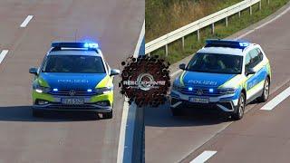  [PKW Unfall auf der A9] 2x FuStW Autobahnpolizei Sachsen & Sachsen-Anhalt