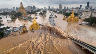 Thailand sinks 4 meters! The most historic flooding in Mae Sai, houses swept away