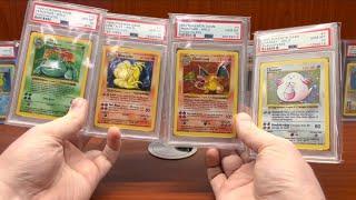 1999 Pokemon Shadowless Base Set COMPLETE PSA 10 SET, The RAREST Complete Set in ALL OF POKEMON!!!