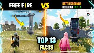 Top 13 Facts about Free Fire & Battleground Mobile India | Free Fire & Pubg | #02