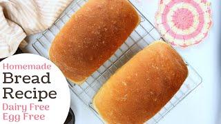 Easy Homemade Bread Recipe, No Eggs, No Milk, Only $.44 a loaf