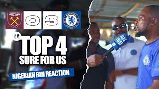 WEST HAM 0-3 CHELSEA ( NIGERIAN FANS REACTION) PREMIER LEAGUE 24-25 HIGHLIGHTS