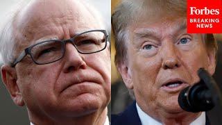 'A Textbook Fascist': Tim Walz Eviscerates Trump Over Hitler Comments Alleged By Top Generals