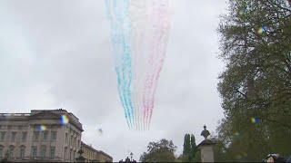 Flypast over Buckingham Palace for King Charles III's coronation | AFP