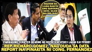 CONG. RICHARD GOMEZ, NABUKING ANG DATA REPORT NI REP FERNANDEZ NA HINDI PA VALIDATED AT KOMPIRMADO?