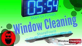 Start To Finish StoreFront Window Cleaning