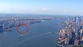 Mysterious orb zooming past NYC accidentally caught on film by local news chopper