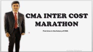 CMA INTER COST MARATHON | PART - 1 | PAPER 8 | COMPLETE WITH STUDY MATERIAL