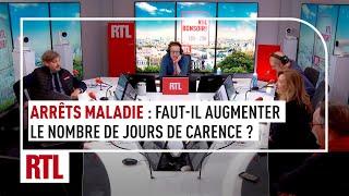 Arrêts maladie : faut-il augmenter le nombre de jours de carence ?