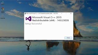 How to  Uninstall Existing Microsoft Visual C++ 2015/2013/2012/2010 Redistributable Packages