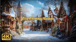 Cozy Christmas Ambience with Smooth Jazz  #christmas #ambience #fireplace