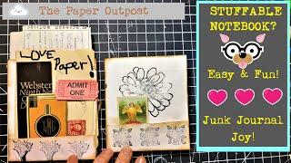 SIMPLE JUNK JOURNAL POCKET NOTEBOOK! Step By Step Tutorial! The Paper Outpost! :)