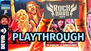 Rock Hard: 1977 Board Game | Playthrough (2 Players)