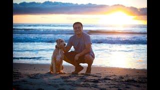 Ivan and Cocoa Morning Walk/Run by the Beach