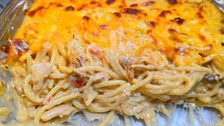 Chicken Spaghetti for TWO | CASSEROLE RECIPE