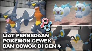 TERNYATA BEDA !! Bentuk Pokemon Cewek dan Cowok dari Generasi 4