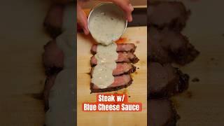 Steak w/ Blue Cheese Sauce #steak #steakhouse #bluecheese #tftibbq #grilling