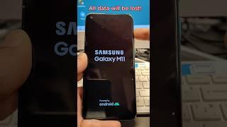 Forgot Pin Code? How to Factory Reset Samsung M11 (SM-M115F), Delete Pin, Pattern, Password lock.