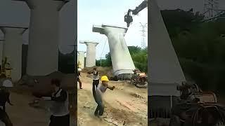 Wire cutting process of cement bridge column