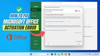 How to Fix "This copy of Microsoft Office is not activated"