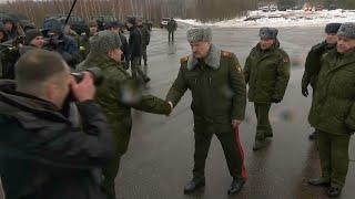 Belarusian President Lukashenko inspects ongoing military drills