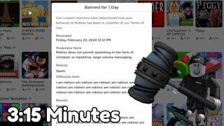 Roblox ban speedrun 3m.15s