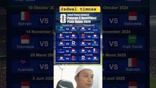 Jadwal Terlengkap Timnas Indonesia Putaran ke 3 Kualifikasi Piala Dunia 2026