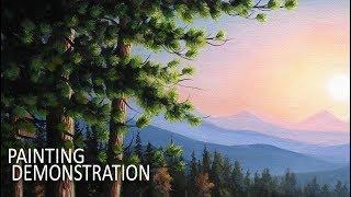 HOW TO PAINT TREES | Painting Demo